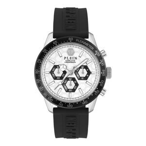 Philipp Plein Pleinmeter Chronograph Watch Silver Mens